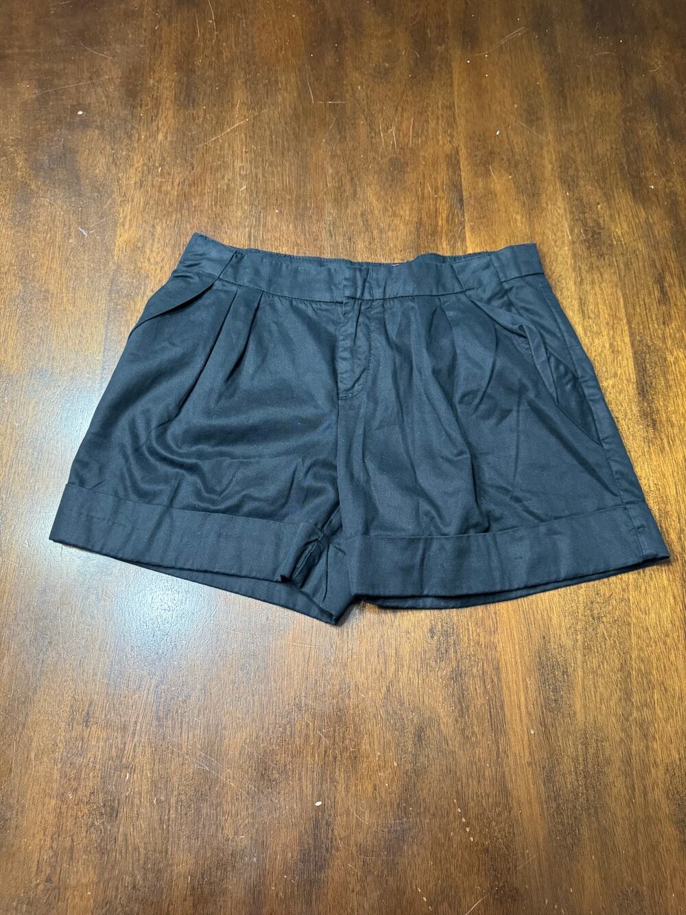 Cartonnier by Anthropologie Black High-Rise Cuffed Shorts
